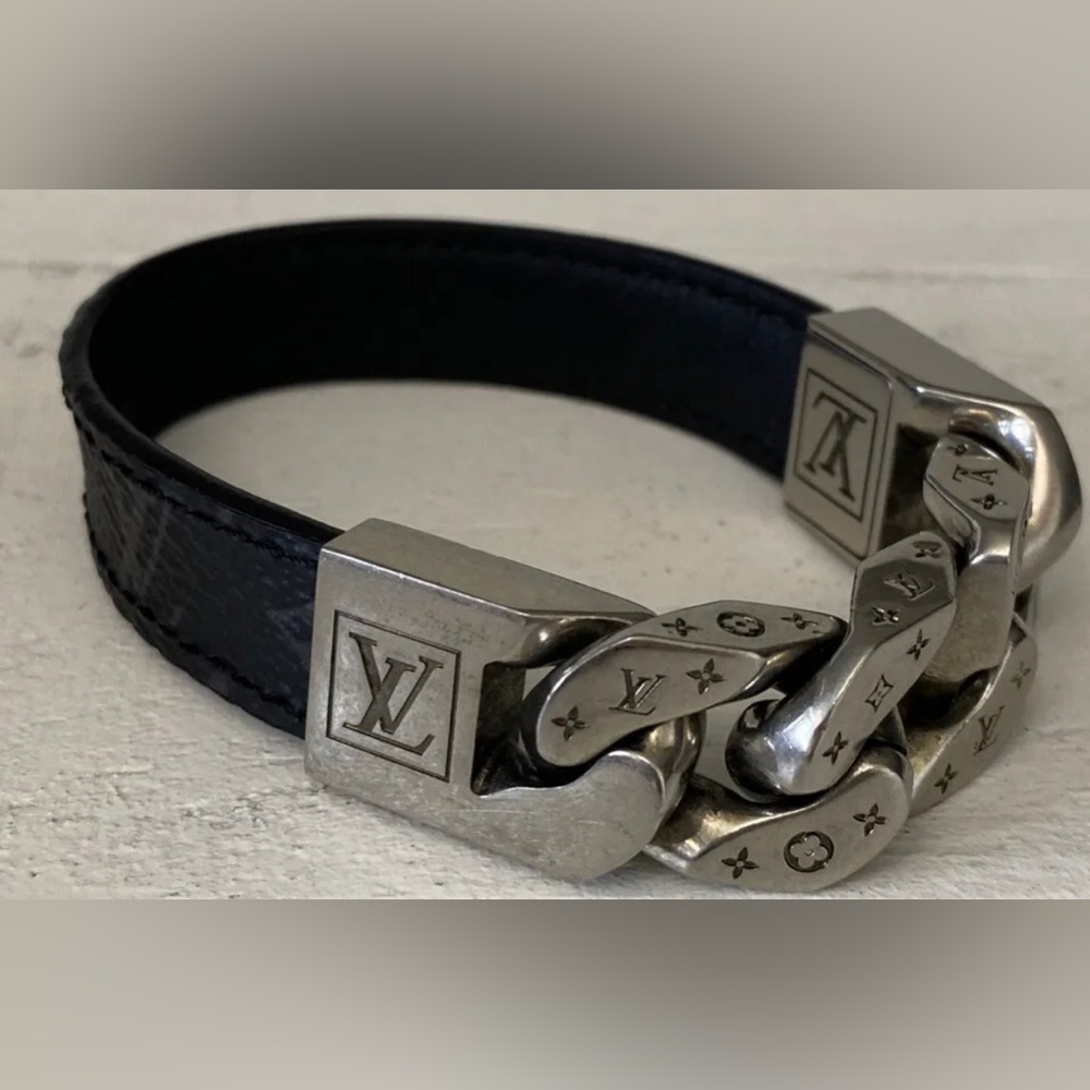 Louis Vuitton Monochain Reverso Bracelet Monogram Eclipse Black